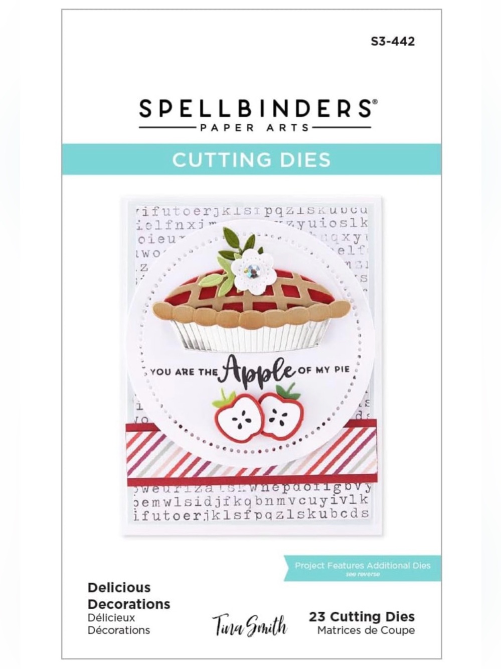 Spellbinders Delicious Decorations Die S3-442 APPLE PIE